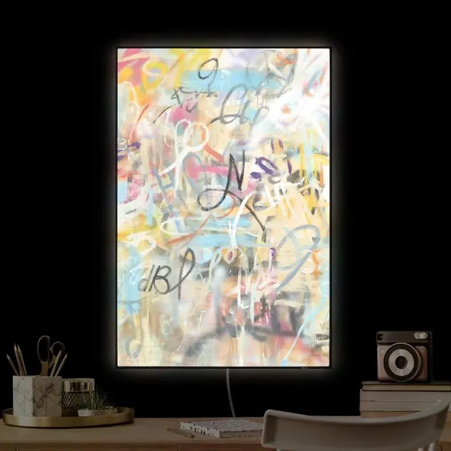 Billig Graffiti Freedom in Pastell
