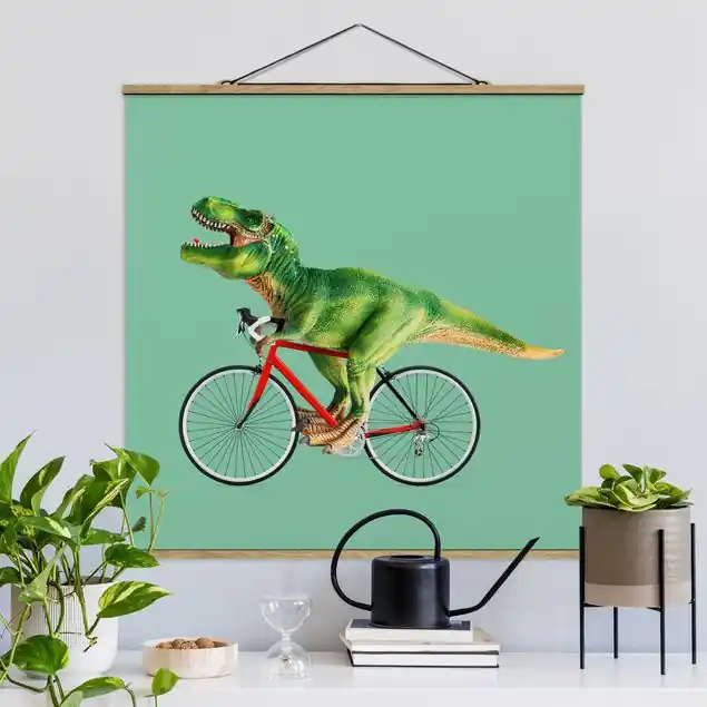 Dinosaurier mit Fahrrad Jetzt Kaufen