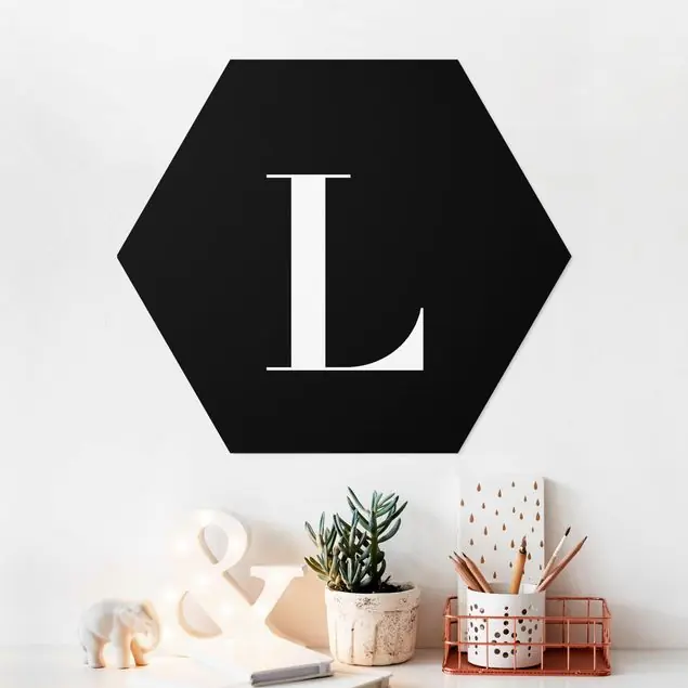 Buchstabe Serif Schwarz L Sonderaktion