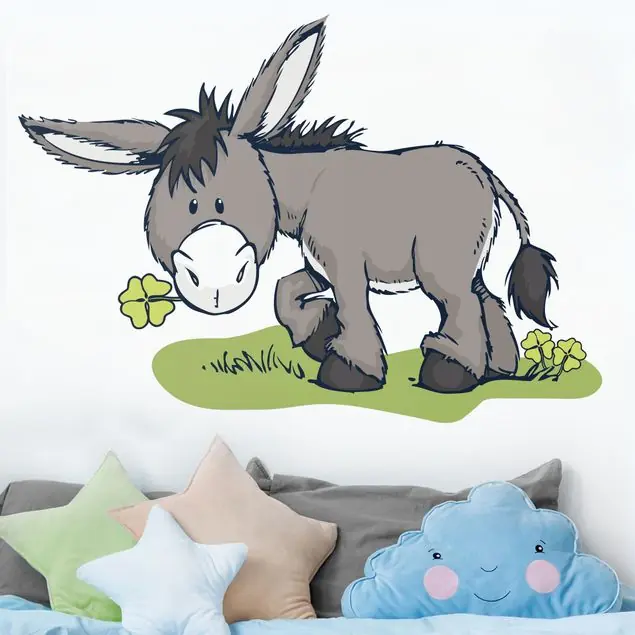 NICI - Donkey mit Klee Wandtattoo Markenware