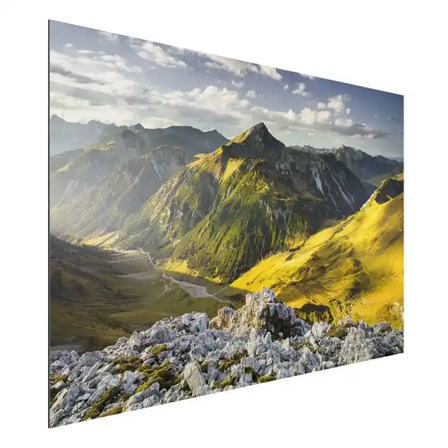 Nur Für Kurze Zeit Berge und Tal der Lechtaler Alpen im Tirol