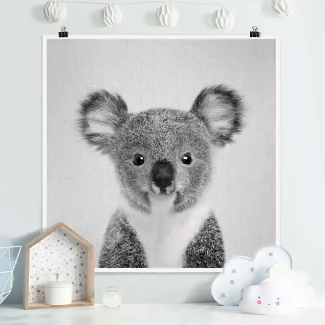 Baby Koala Klara Schwarz Weiß Markenware