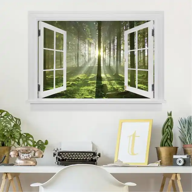 Offenes Fenster Spring Fairytale Wandtattoo Aktuell