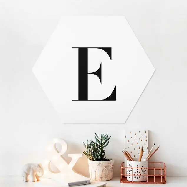 Buchstabe Serif Weiß E Direktkauf