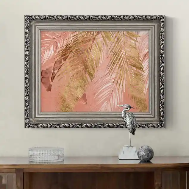 Top-Preis Palmenblätter Rosa und Gold III