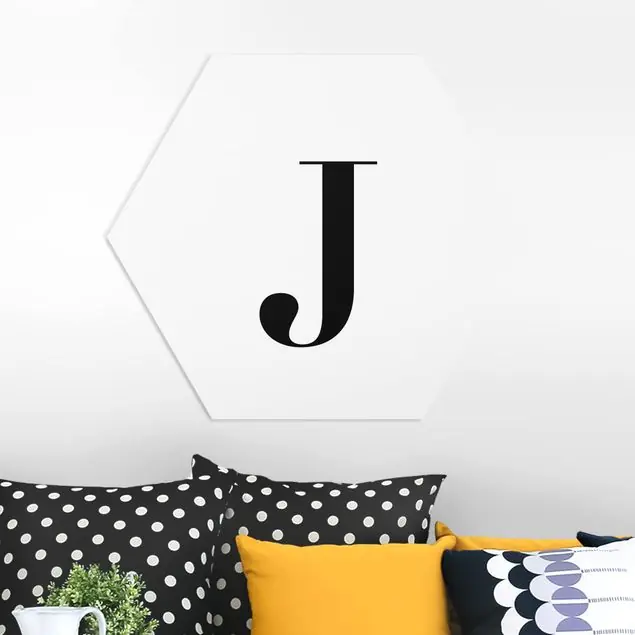 Echt Buchstabe Serif Weiß J