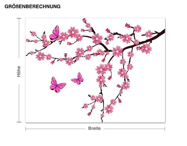 Preisreduziert Ast mit Kirschblüten Wandtattoo
