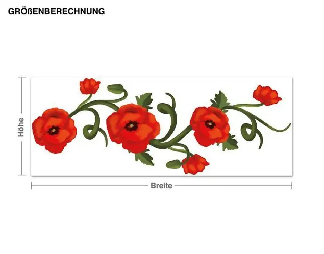 Mohnblumen Wandtattoo Neue Kollektion