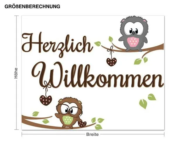 Herzlich Willkommen Wandtattoo Must-Have