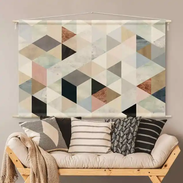 Mega-Angebot Aquarell-Mosaik mit Dreiecken I