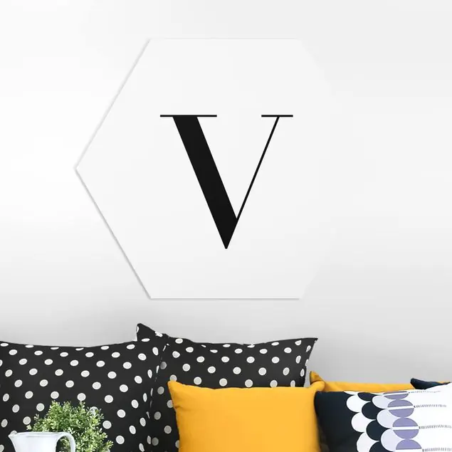 Online Kaufen Buchstabe Serif Weiß V