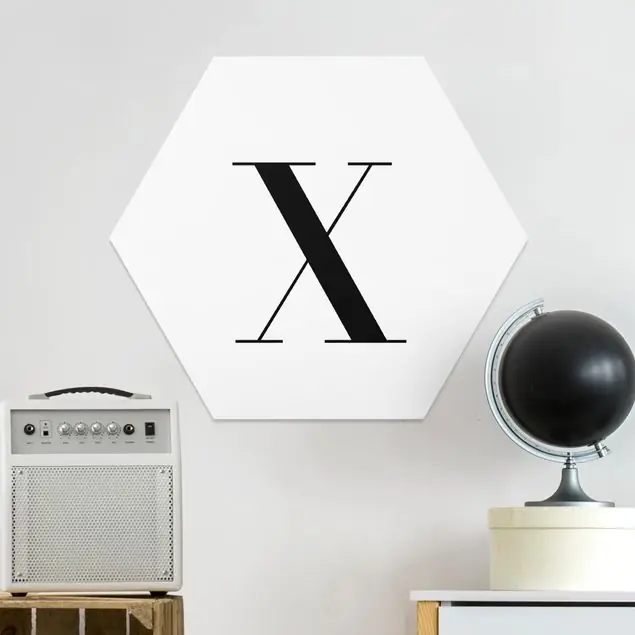 Buchstabe Serif Weiß X Neuheit