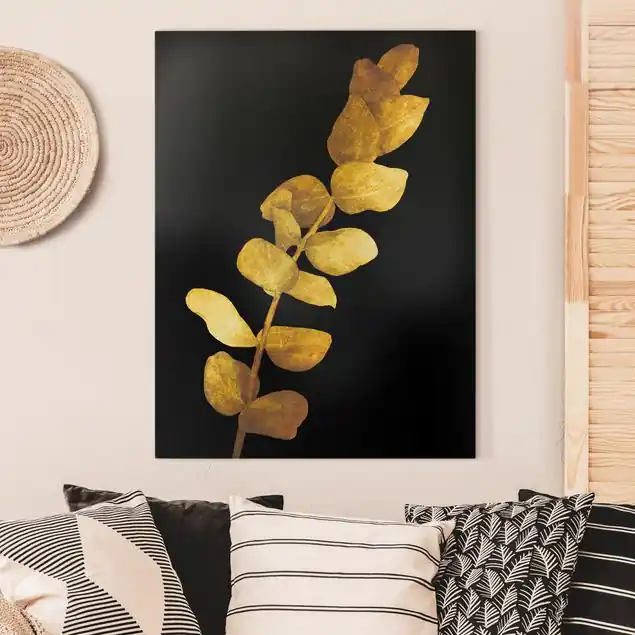 Jetzt Kaufen Gold - Eukalyptus auf Schwarz
