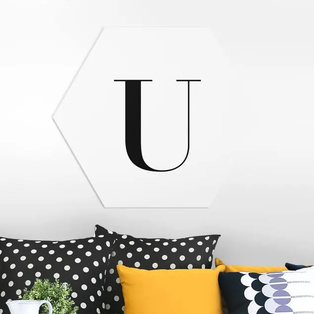 Buchstabe Serif Weiß U Top-Seller