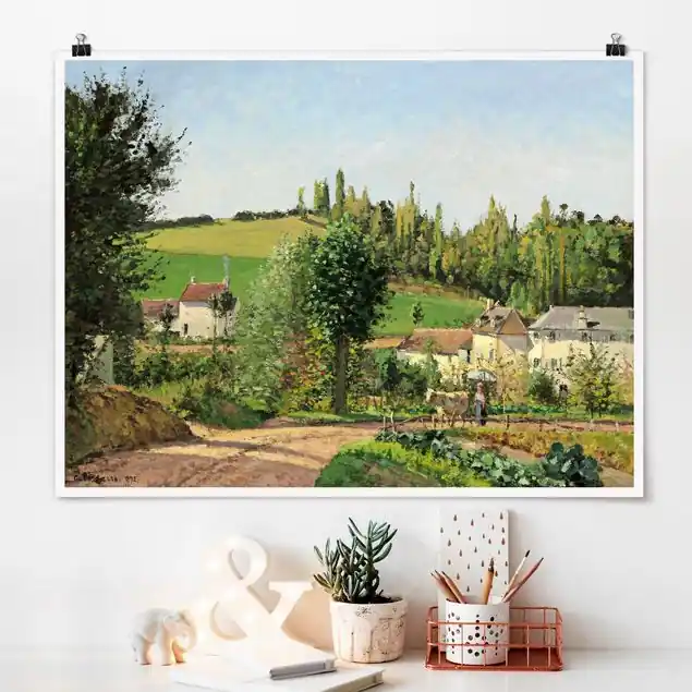 Camille Pissarro - Kleines Dorf Gratis Versand
