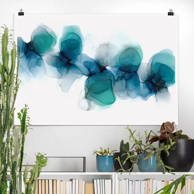 Top-Preis Wilde Blüten in Blau und Gold