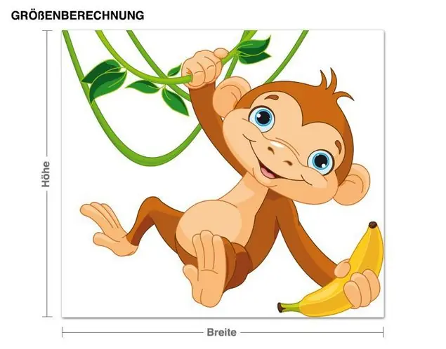 Sichere Zahlung Schaukelnder Affe Wandtattoo