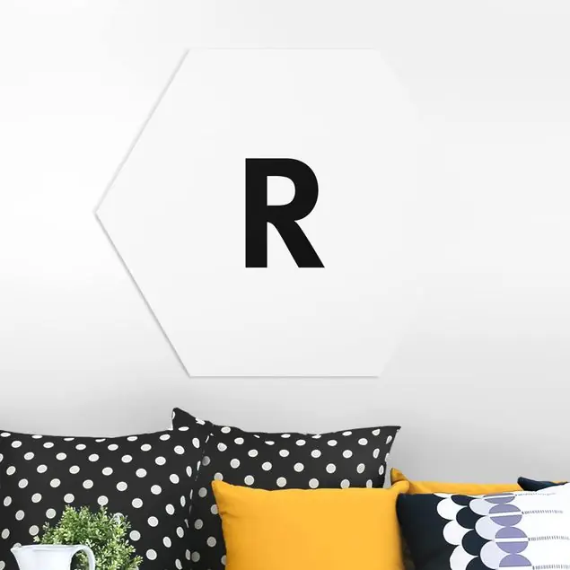 Buchstabe Weiß R Neue Ware