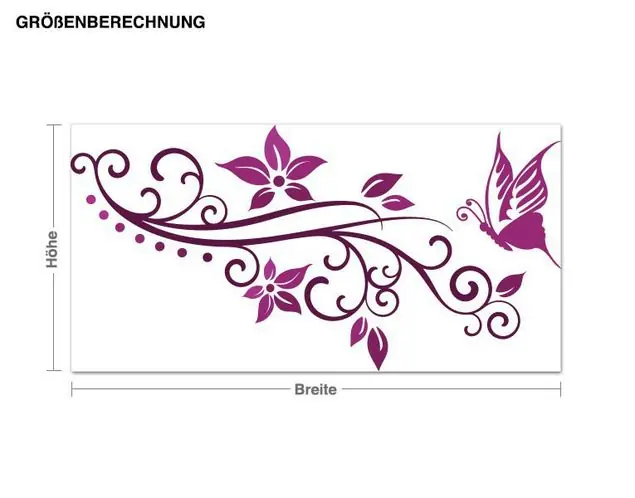 Markenprodukt Schmetterlingsranke Wandtattoo