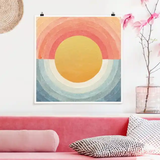 Kostenfreie Lieferung Sonne zwischen Himmel und Meer