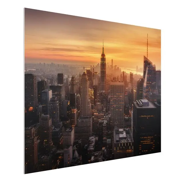 Neue Kollektion Manhattan Skyline Abendstimmung