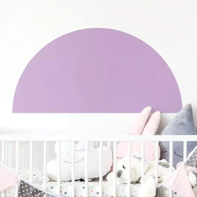 Sale Halbkreis - Violett Wandtattoo