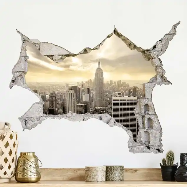 Solange Der Vorrat Reicht Manhattan Dawn Wandtattoo