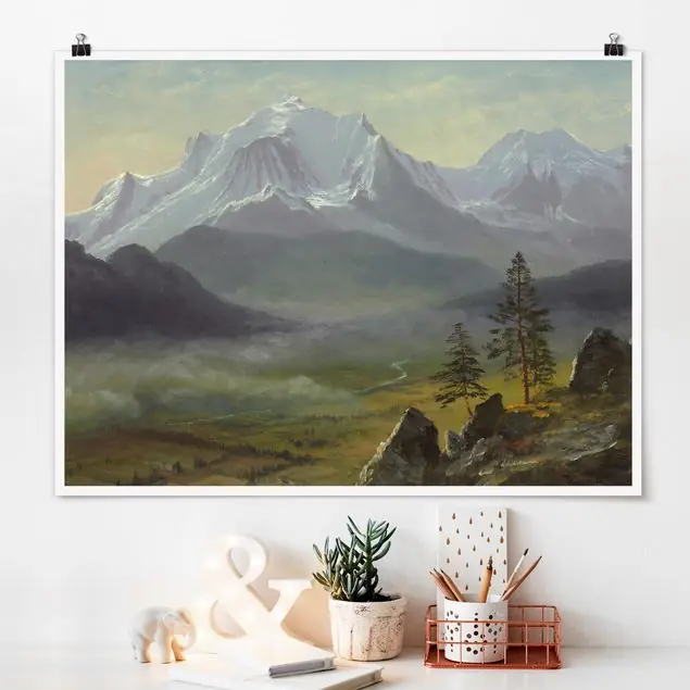 Albert Bierstadt - Mont Blanc Kostenfreie Lieferung