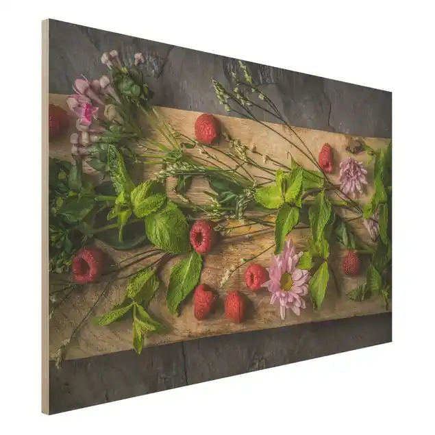 Kostenfreie Lieferung Blumen Himbeeren Minze