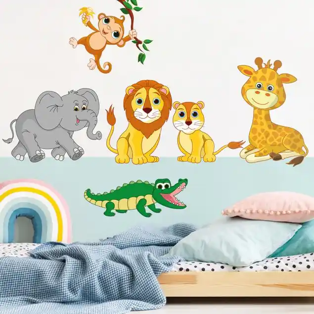 Safari Tiere Set Wandtattoo 6-teilig Meistverkauft
