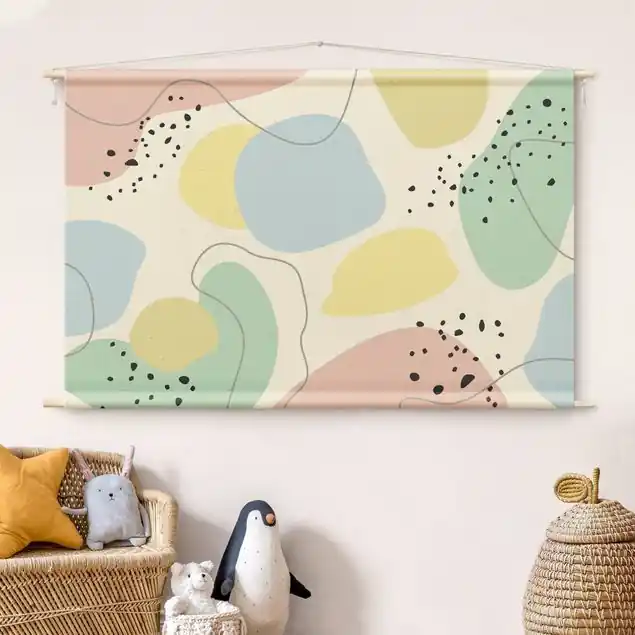 Große geometrische Formen - Pastell Billig