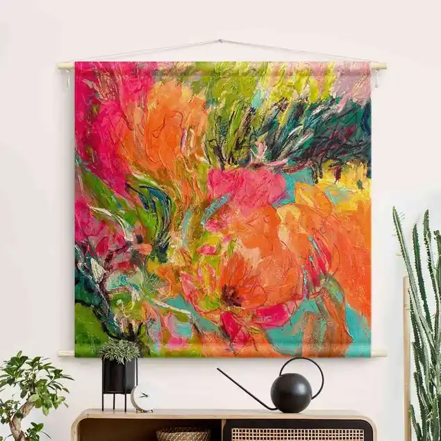Highlight Abstrakte Blumen Malerei