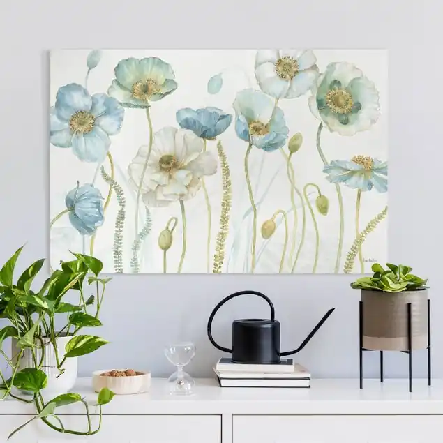 Echt Blüten in Gold und Blau