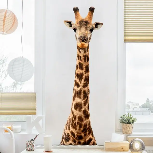 Gratis Versand Giraffenkopf Wandtattoo