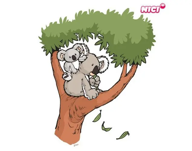 Saisonangebot NICI - Wild Friends Koala Joey Wandtattoo