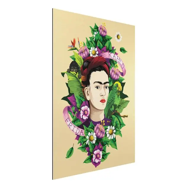 Neue Kollektion Frida Kahlo - Frida, Äffchen und Papagei