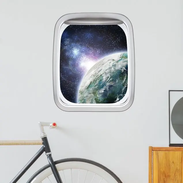 Fenster Flugzeug Galaxy Light Wandtattoo Sonderangebot