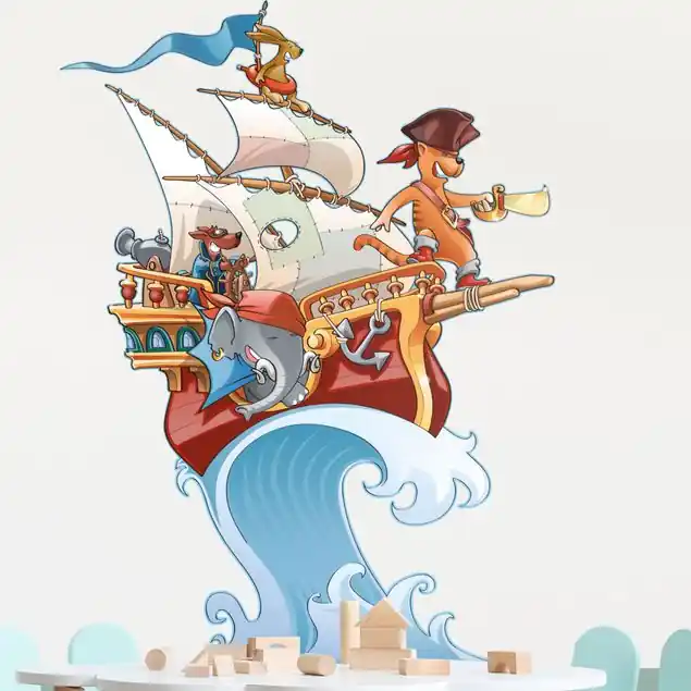 Piratenschiff Wandtattoo Neue Ware