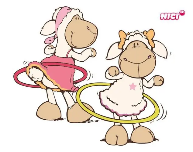 NICI - Amy & Frances Hula Hoop Wandtattoo Preis Gesenkt