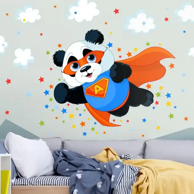 Super-Preis Super Panda Wandtattoo