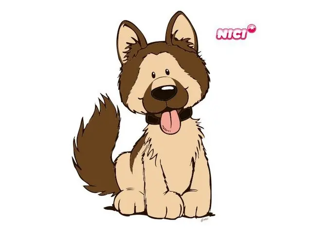NICI - German Shepherd Hund Wandtattoo Gratis Versand