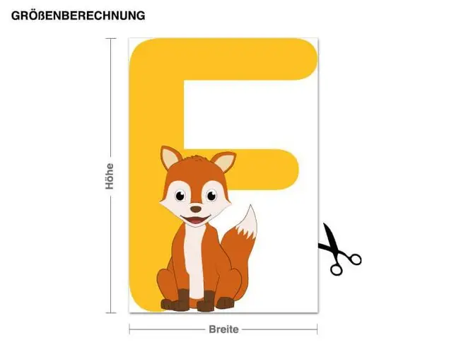 Markenprodukt Kinder ABC - Fuchs Wandtattoo