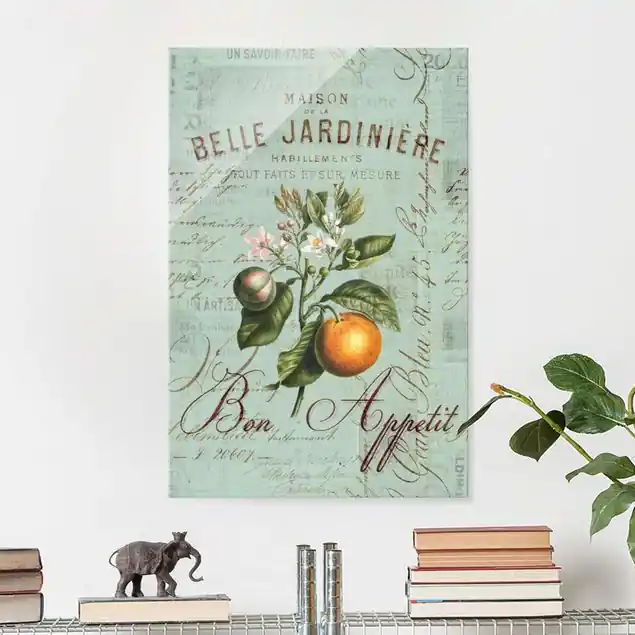 Shabby Chic Collage - Orange Heißes Angebot