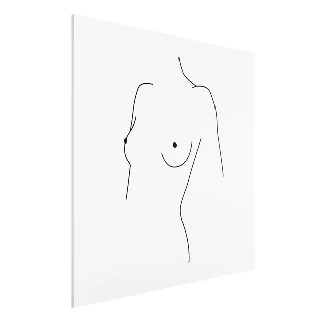 Line Art Akt Büste Frau Schwarz Weiß Top-Seller