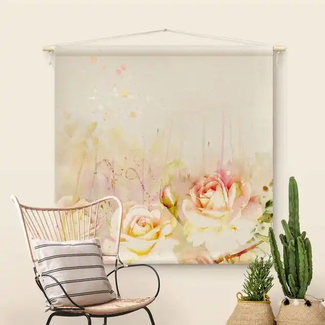 Nur Für Kurze Zeit Aquarell Blumen Rosen