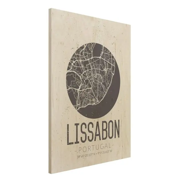 Stadtplan Lissabon - Retro Nur Heute