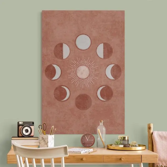 Boho Mondphasen mit Sonne Neu