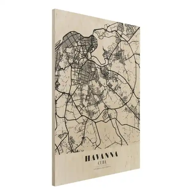 Kostenloser Versand Stadtplan Havanna - Klassik