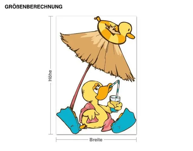 Solange Der Vorrat Reicht NICI - Gunda unter dem Sonnenschirm Wandtattoo