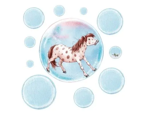 Expressversand Zauberpony Geschichten - Das Seifenblasenpony Wandtattoo